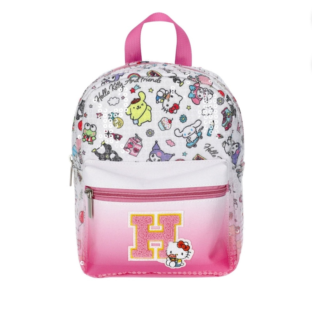 Hello Kitty White and Pink Kids Backpack